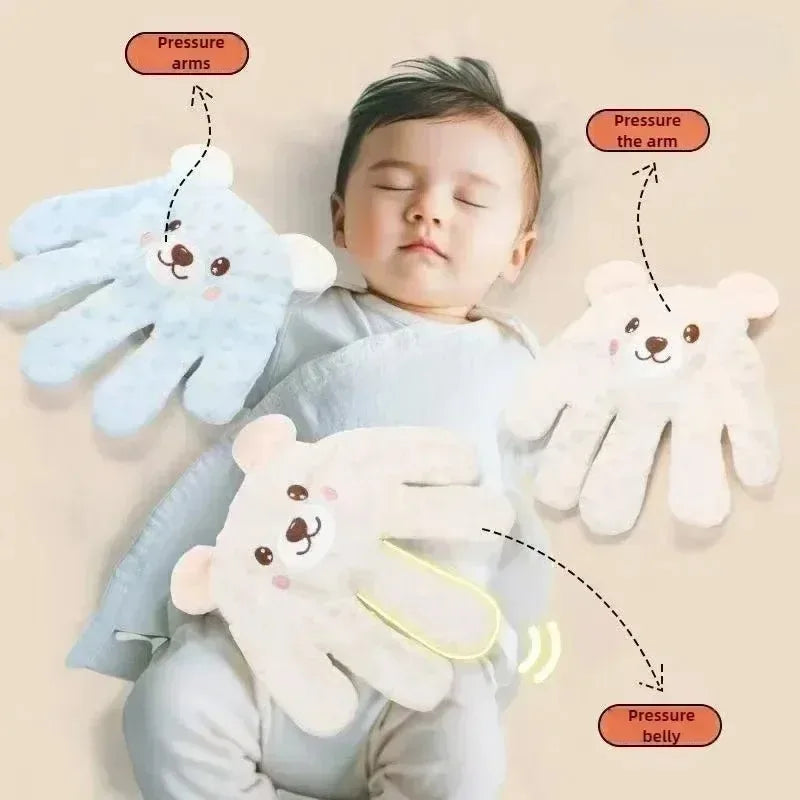 Hand-Shaped Remote Control Plush Toy with Animal Face, Rechargeable Inner Core, Adjustable Settings and Charging Cable for Adult-Operated Use