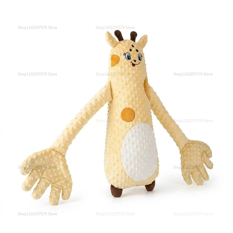 Animal-Shaped Electric Patting Pillow with Remote Control, Bubble-Textured Plush Design and Long Palm-Style Arm, Listed 68 cm Length