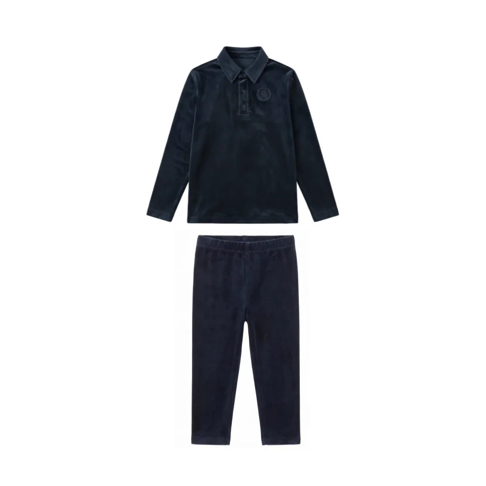 Velour Family Matching Outfits, Girls Jersey and Velour Maxi Dress with Coordinating Boys and Girls Sets and Baby Romper Styles