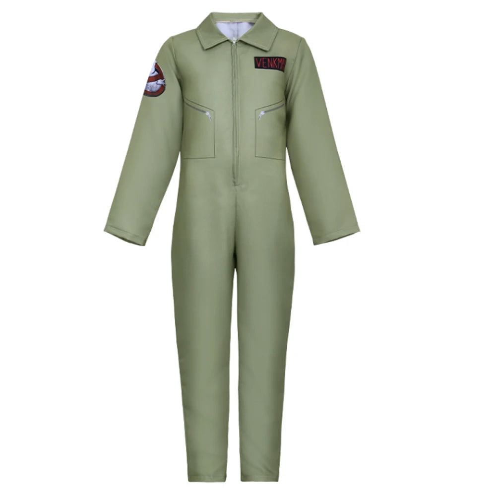 Kids Ghostbusters Inspired Costume with Clothing Style and Backpack Options for Halloween, Carnival, Movie-Themed Parties and Cosplay