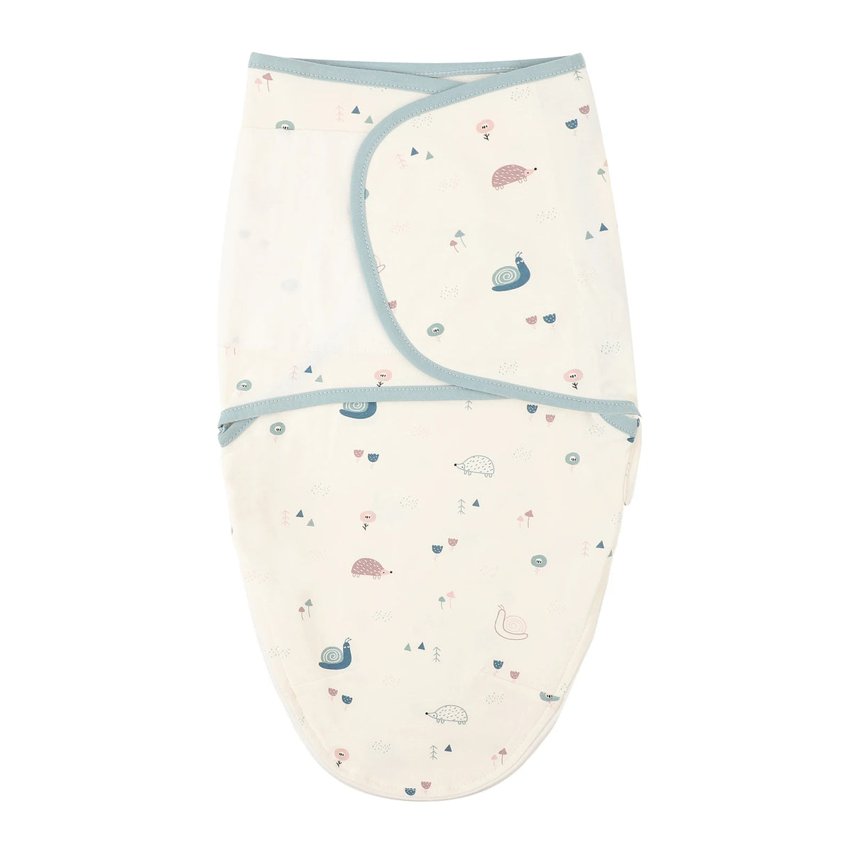 Envelope Baby Swaddle Wrap with Cap, INSULAR Adjustable Cotton Newborn Set in S and M with Animal, Leaf, Rainbow and Star Pattern Options