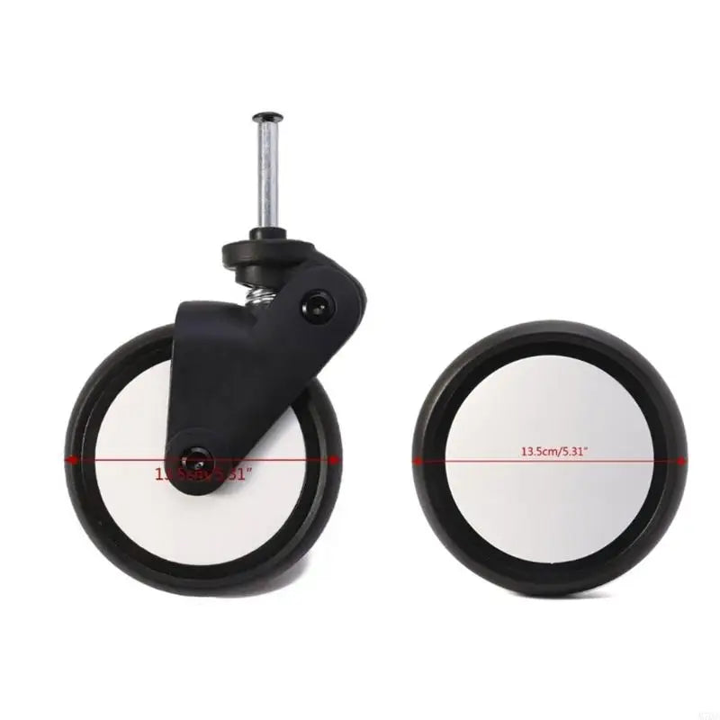 YOYO and YOYA Stroller Replacement Wheels, Rubber Front and Rear Wheel Options for Model-Matched Babyzen Pushchair Repair and Everyday Maintenance