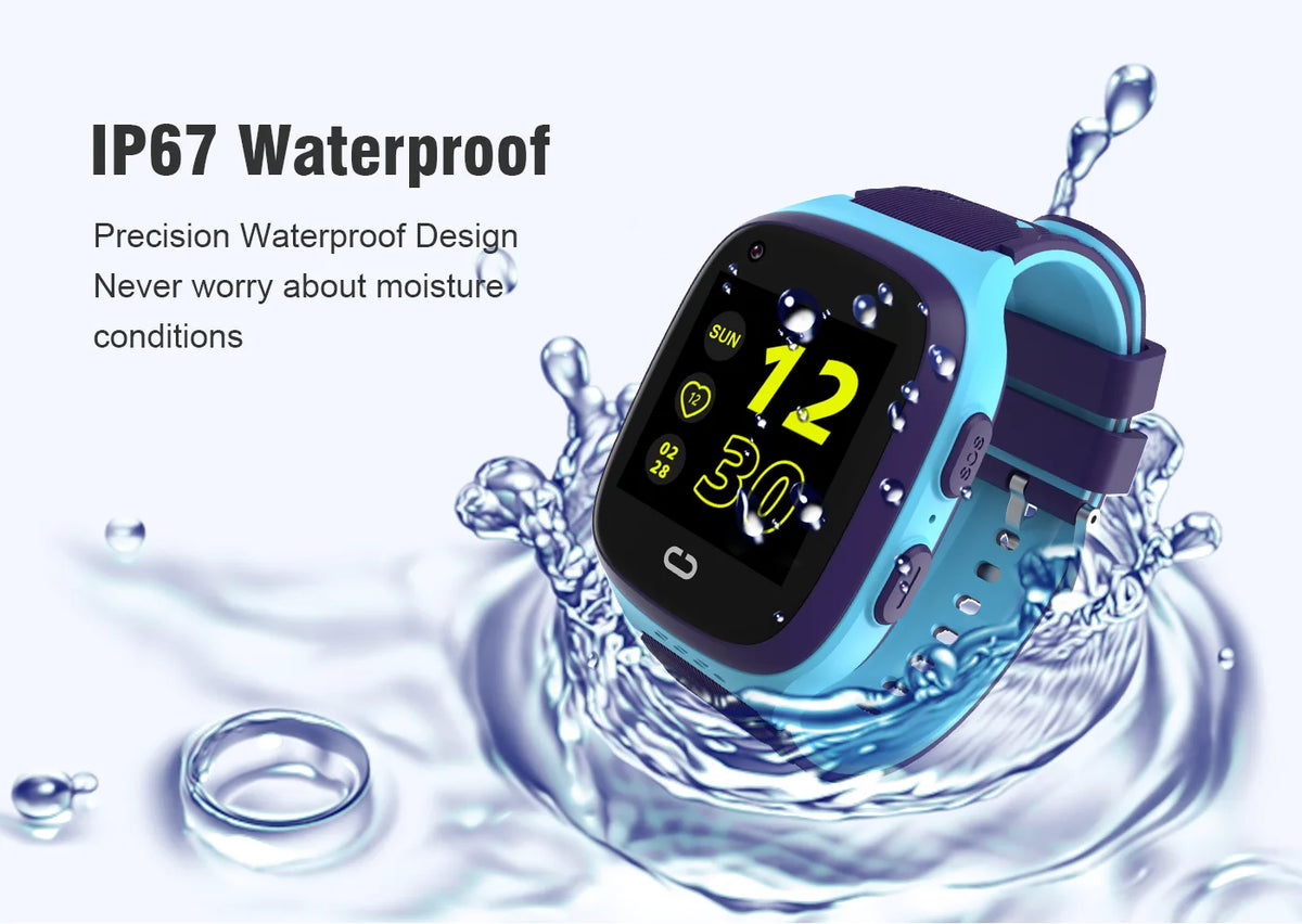 4G Kids GPS Smartwatch, LT31 Video Call Camera Watch with Nano SIM Support, SOS Contacts, 1.4-Inch Touchscreen and Setracker2 App for Family Check-Ins