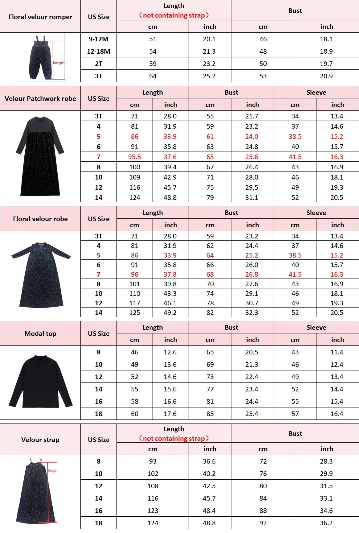 Floral Velour Kids Coordinating Outfits with Girls Dresses, Baby Romper Options, Boys Clothing Sets and Separate Modal Shirt
