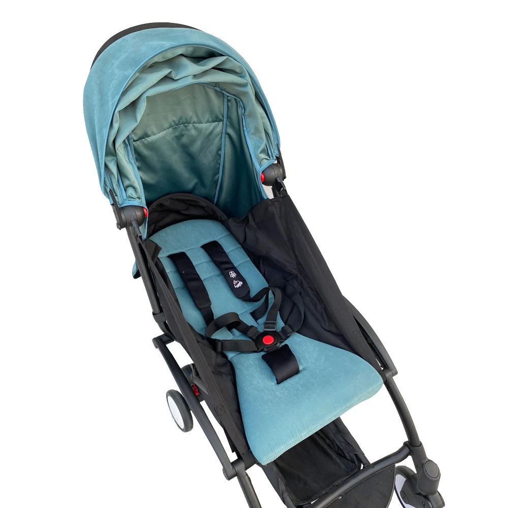 Stroller Canopy Fabric and Seat Cushion Set by COLU KID for Babyzen YOYO and YOYO2, Removable Washable Peach Skin Cloth in Five Color Options