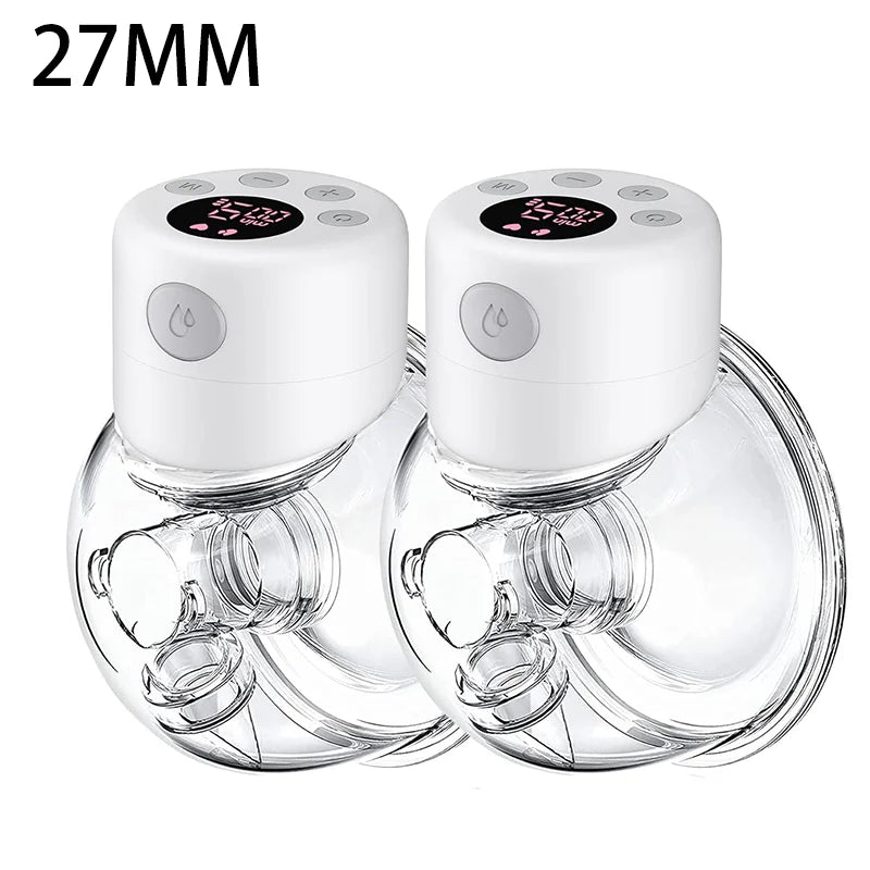 Hands-Free Electric Breast Pump, BornBL S12 Single or Double Portable Milk Expression Design with 24 mm or 27 mm Options for Nursing Moms