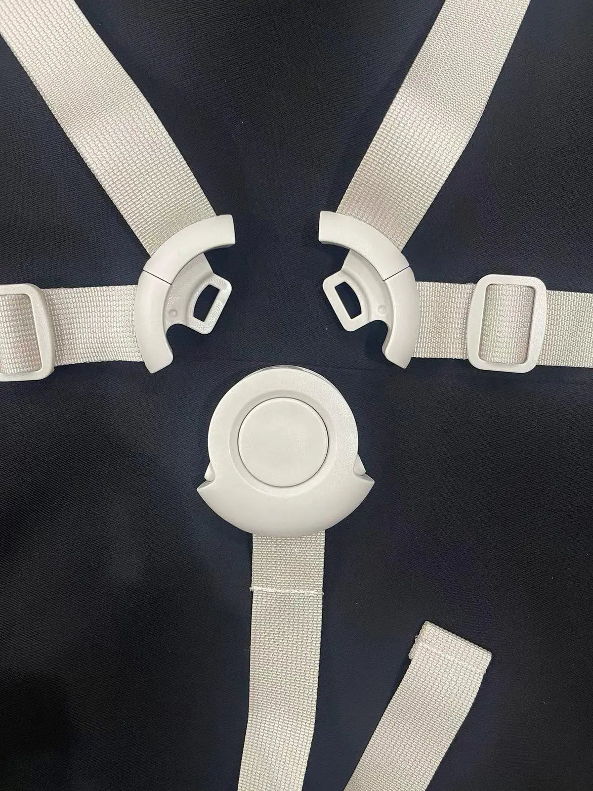 Nomi Baby Seat Harness in Beige, Adjustable Replacement Safety Straps for Compatible Newborn Set or High Chair Seating, Nylon Baby Chair Accessory