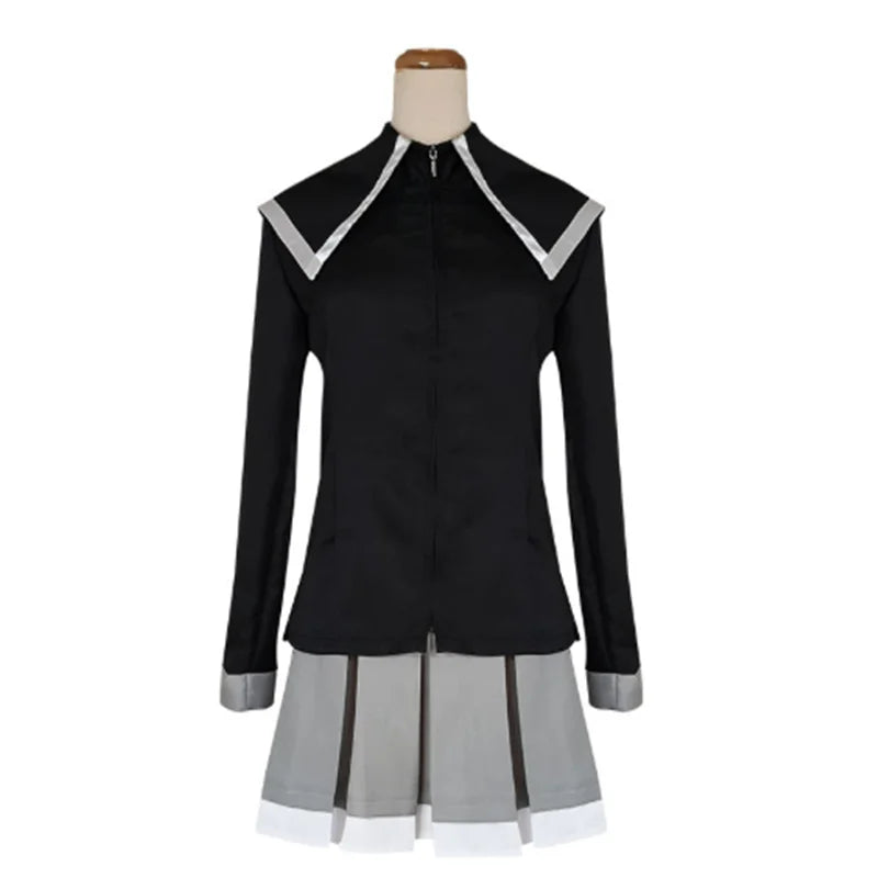 Homura Akemi Costume Set with Coat, Skirt, Bows and Stockings, Anime Cosplay Uniform with Optional 100 cm Wig for Halloween and Conventions