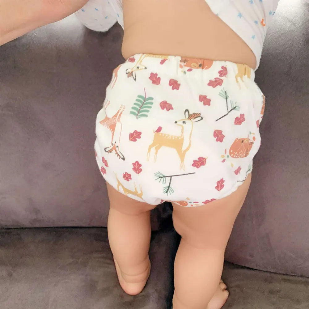 Washable Potty Training Pants Multipack, 4 or 8 Reusable Toddler Underwear Briefs with Printed Designs for Daytime Toilet Learning, Sizes S-XL