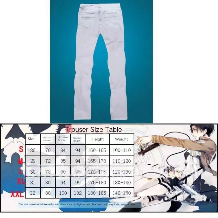 Attack on Titan Cosplay Costume with Recon Corps Jacket, Cloak and Harness Belt Options for Anime Conventions, Halloween and Character Dress-Up