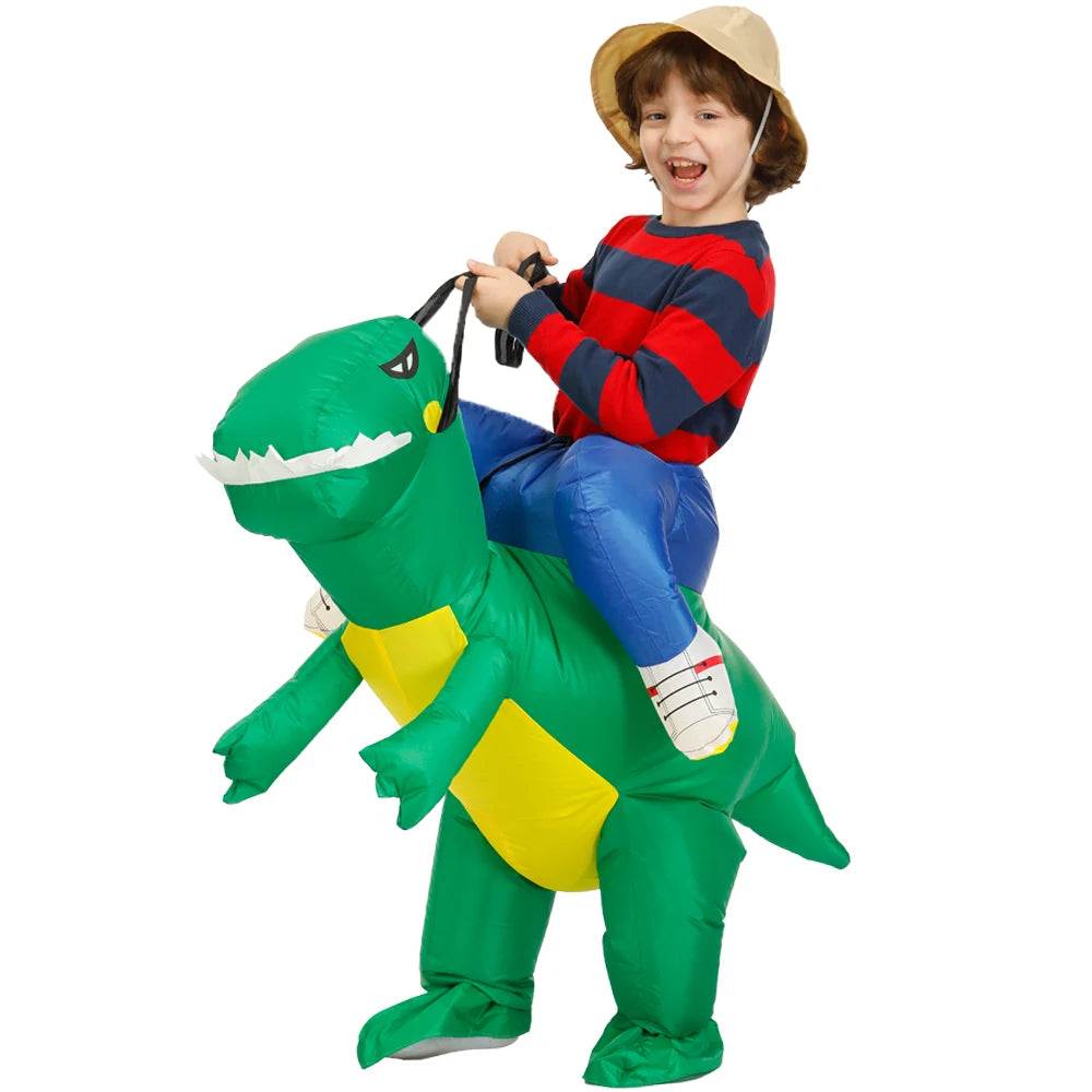 Kids Inflatable Animal Costume with Fan and Battery Case, Character Dress-Up Styles for Halloween, Purim and Themed Birthday Parties