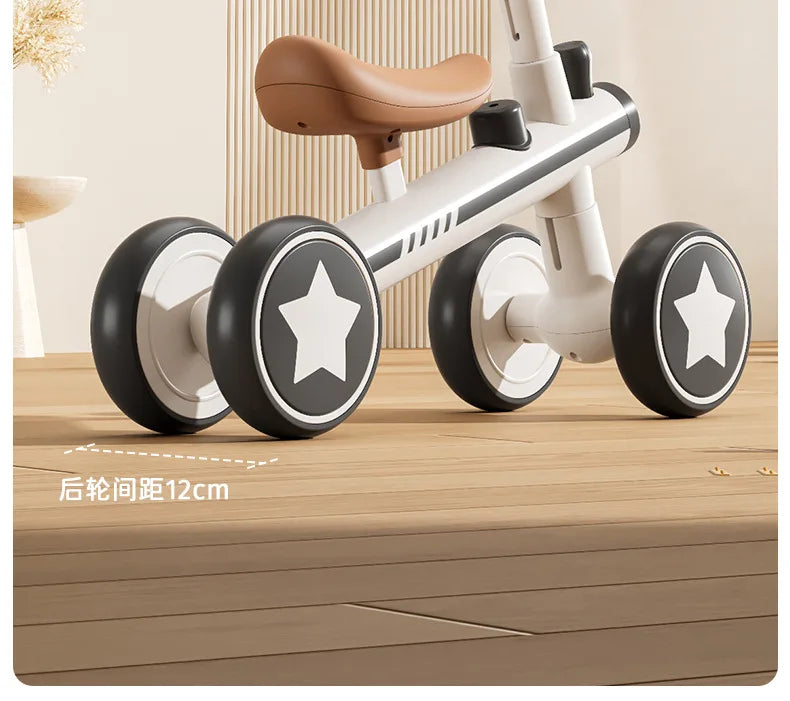 Lightweight Toddler Balance Bike for Ages 1ā3, Ivory or Orange Kids Riding Toy for Supervised Playtime and First Birthday Gift Ideas