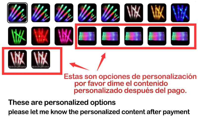 LED Foam Glow Sticks Bulk Party Favors with RGB, Single-Color and Personalized Options for Weddings, Birthdays, Concerts and Christmas