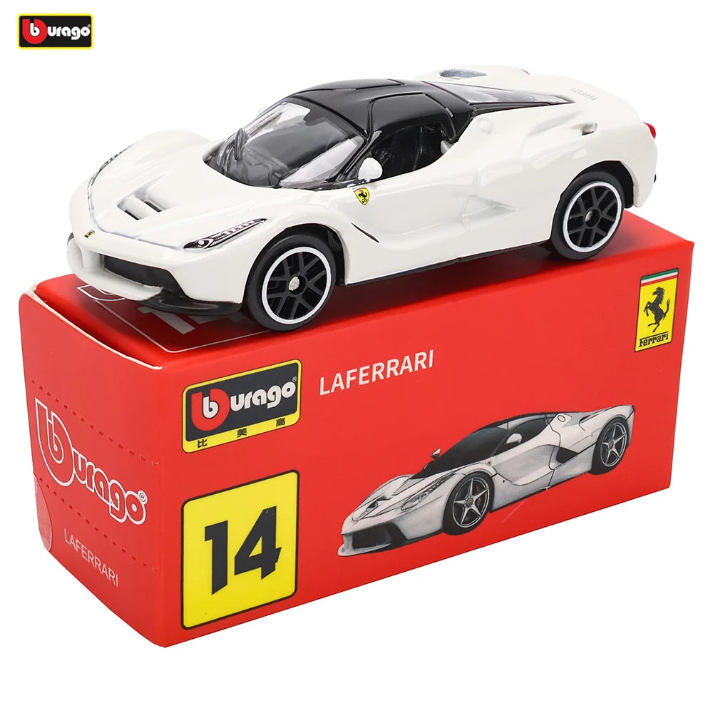 Bburago Ferrari Model Car, 1:64 Scale Diecast Metal Collectible with Daytona SP3, 488 GTB, F50 and More Sports Car Options for Display and Gifts