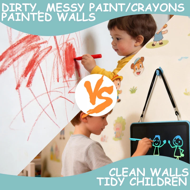 Erasable LCD Writing Board for Kids, 8, 11, 13 or 16 Inch Color Drawing Tablet with Stylus for Doodles, Handwriting and Number Practice