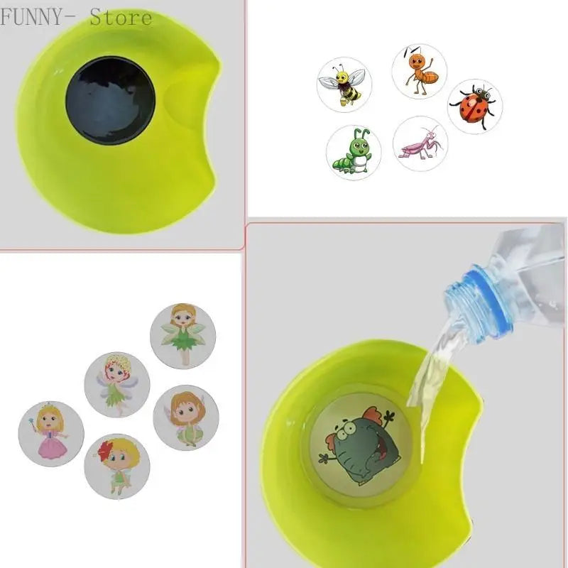 Potty Training Target Stickers with Temperature-Sensitive Color Reveal, Reusable Toilet Decals in Animal, Marine, Insect and Fairy Theme Options