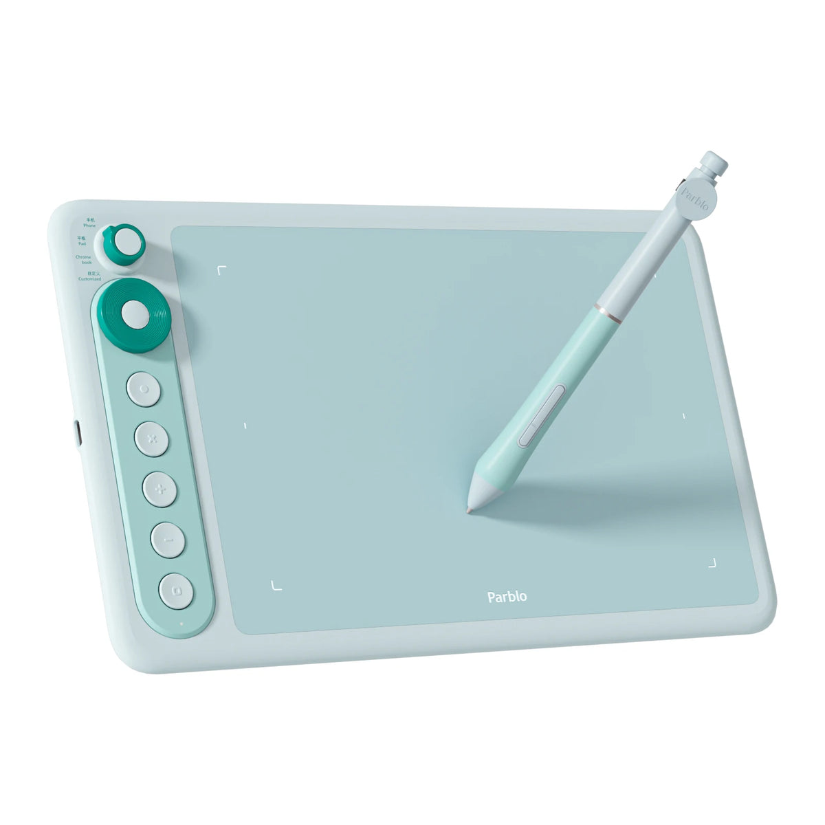 Digital Drawing Tablet Parblo Intangbo X7, 7.2 x 4.5 Inch Pen Tablet with Battery-Free S01 Stylus and 8192 Pressure Levels for Android
