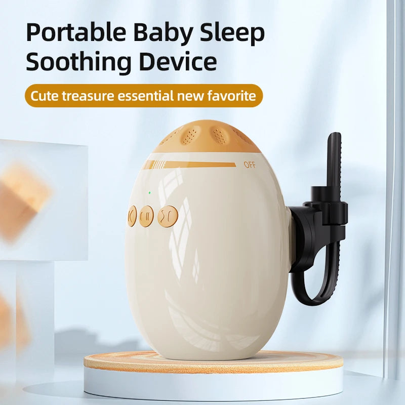 Automatic Pram Rocker for Babies with White Noise, Portable Stroller Rocking Accessory for Soothing Routines at Home and on Outings
