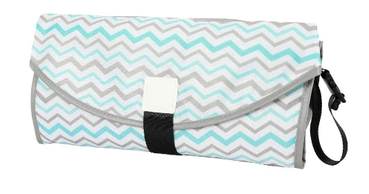 Portable Diaper Changing Mat 64 x 70 cm in Oxford Fabric and Tarpaulin, Waterproof Foldable Baby Change Pad for Diaper Bags and Everyday Outings