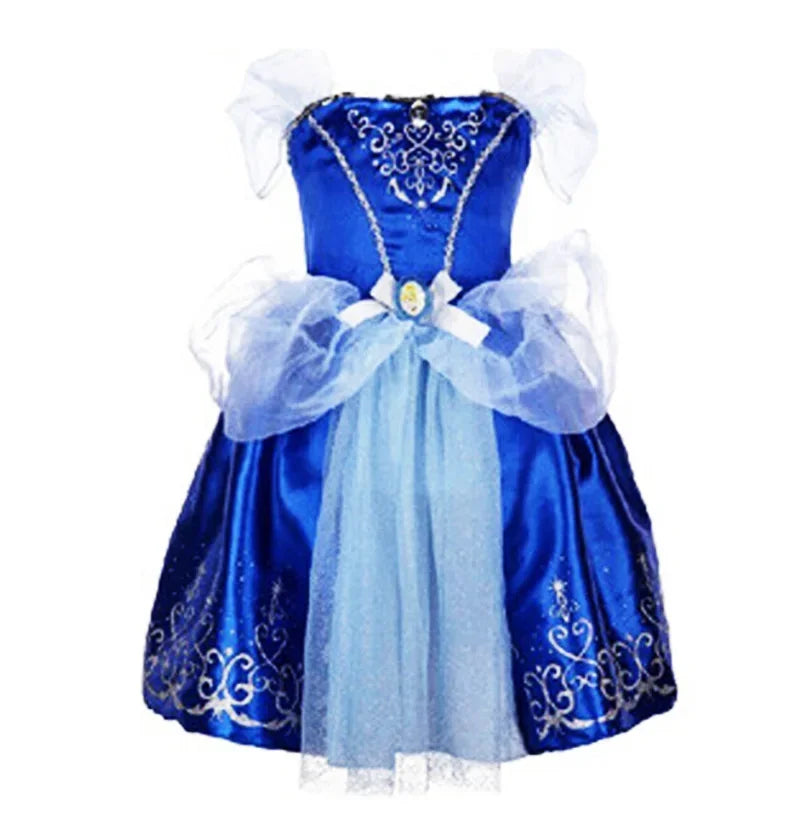 Princess Dress-Up Costumes for Girls with Mermaid and Fairy-Tale Style Options, Cotton-Blend Outfits for Birthdays, Halloween and Pretend Play