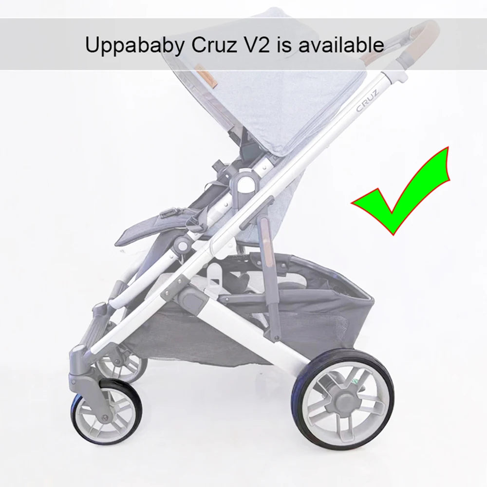 UPPAbaby Cruz Replacement Tire Covers for V1 and V2 Strollers, PU Tubeless Front or Rear Tire Rings for Model-Matched Wheel Repair and Maintenance