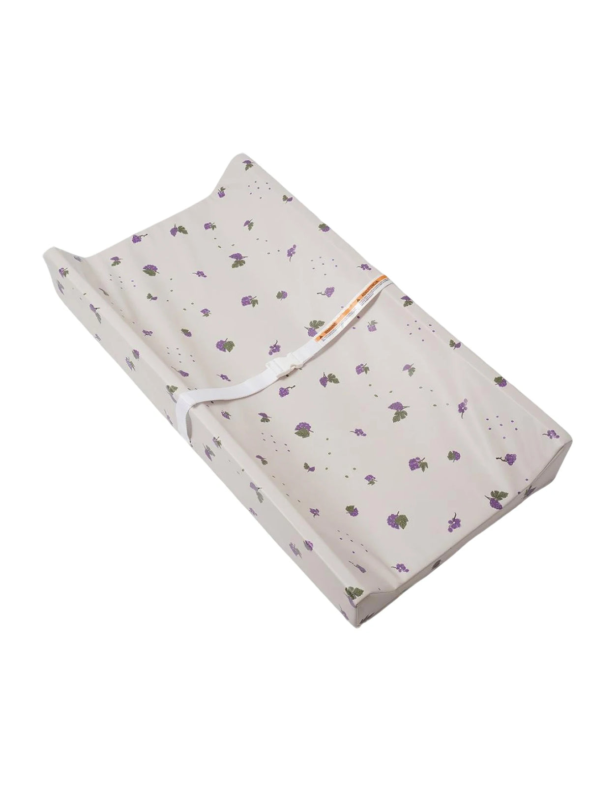Diaper Changing Pad with Printed or Solid Color Designs, Contoured Sides and Buckle Strap, Wipeable Baby Mat for Dresser and Changing Table Care