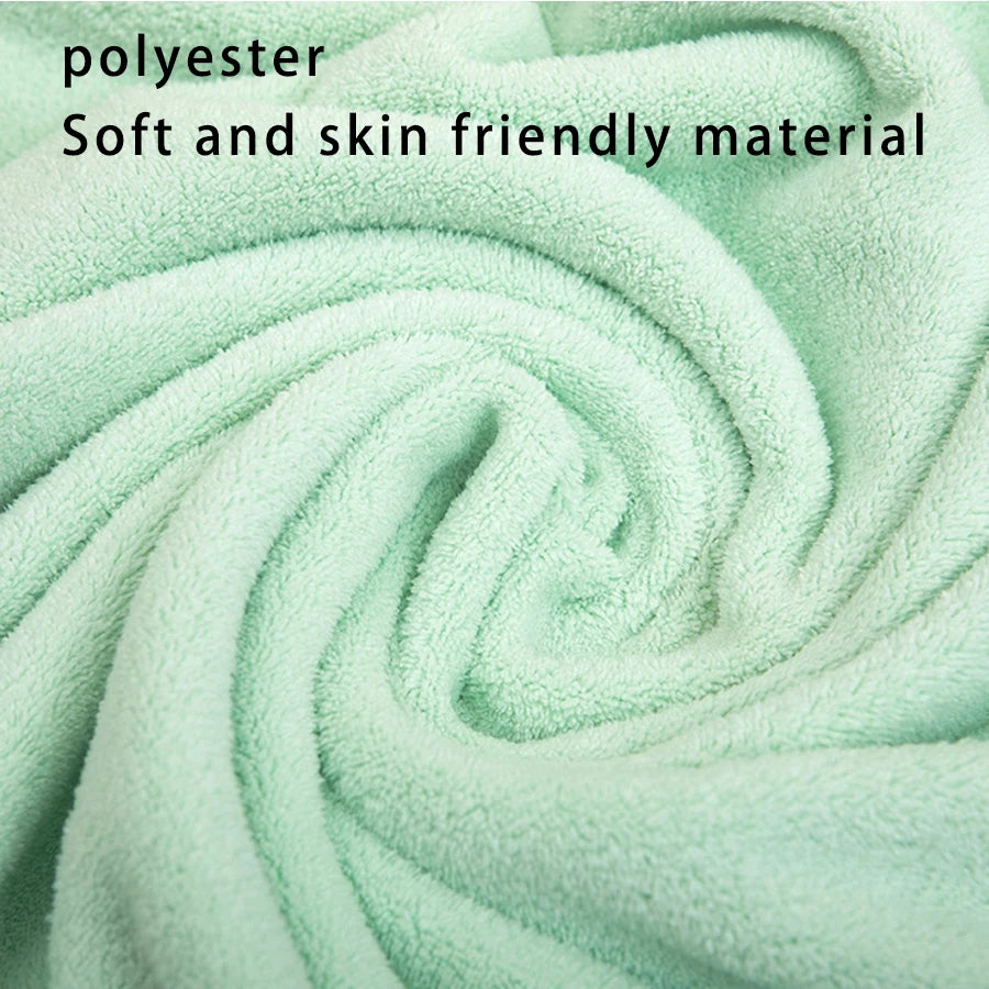 Coral Fleece Baby Bath Towel with Cute Animal Motifs, Soft Thickened Bath Wrap for Supervised Newborn Drying in Four Character Styles
