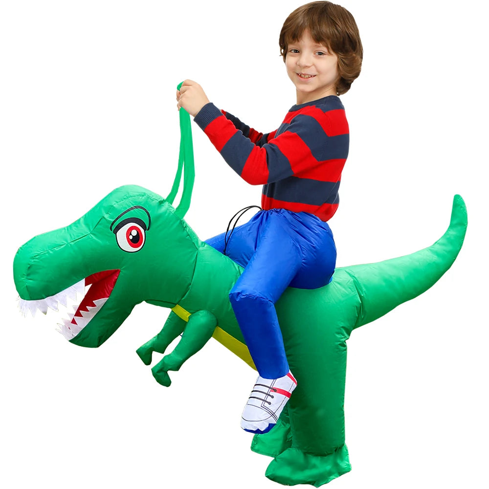 Kids Inflatable Animal Costume with Fan and Battery Case, Character Dress-Up Styles for Halloween, Purim and Themed Birthday Parties