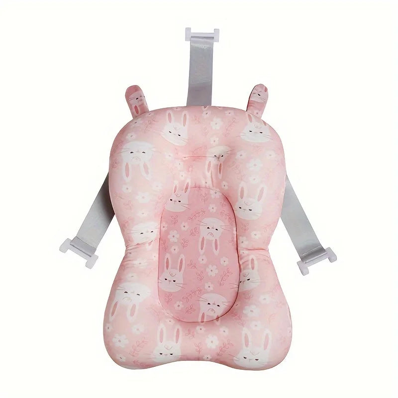 Temperature-Sensing Baby Bathtub with Digital Display, Compact Folding Bath Tub for Supervised Bathing and Small-Bathroom Storage
