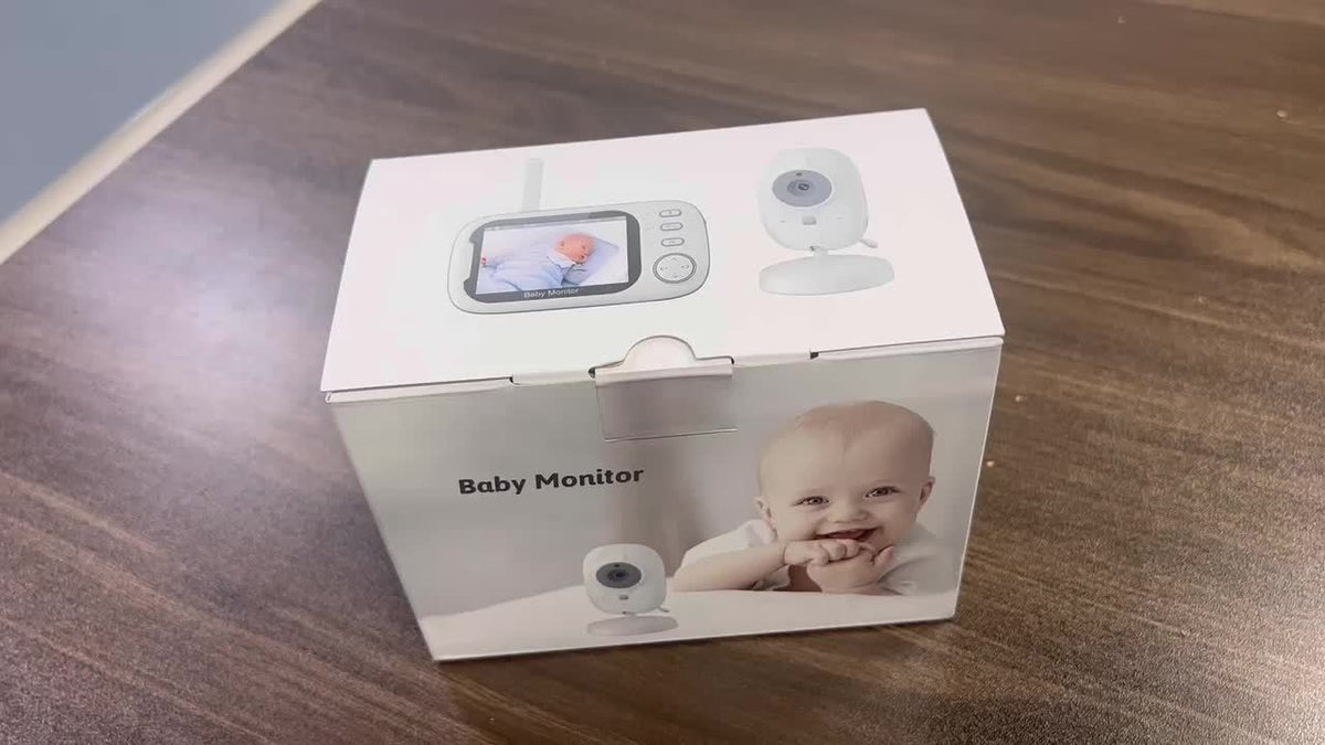Video Baby Monitor with Camera and Night Vision, No-WiFi ABM 600 Nursery Monitor with Two-Way Talk, VOX Mode, Temperature Sensor and 8 Lullabies