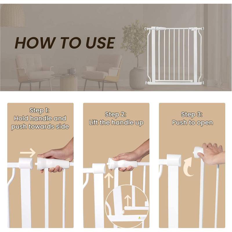 Walk-Through Baby Safety Gate by BalanceFrom, White Open-Box Doorway Barrier for Baby and Pets, Home Room Separation and Everyday Access
