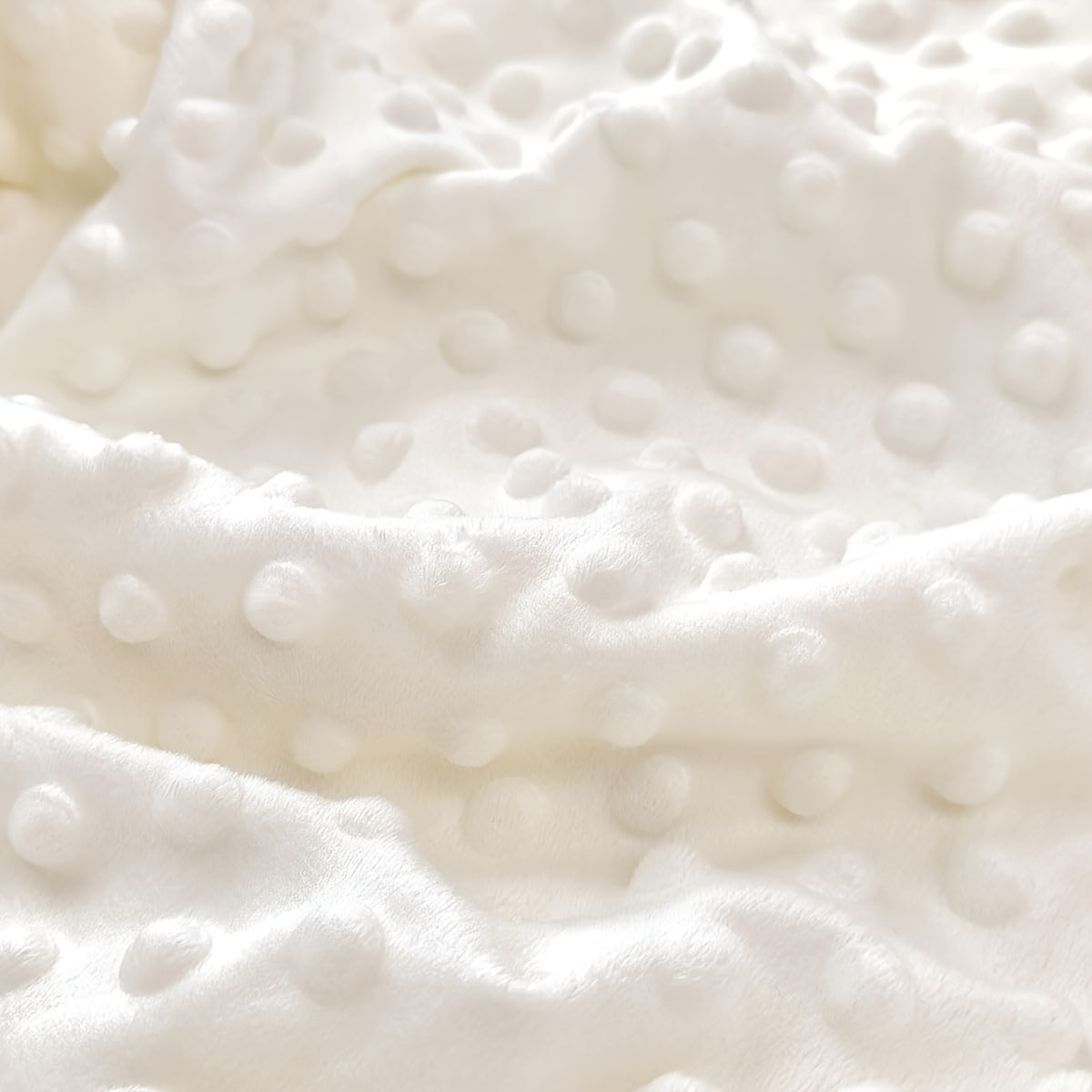 Double-Layer Baby Blanket with Cotton Gauze and Minky Dot Backing, 39.37 x 39.37 Inch Newborn Wrap in Bear, Rabbit and Dinosaur Prints