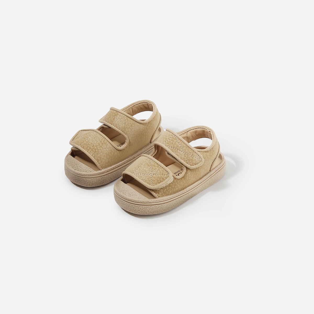 Toddler Summer Sandals with Soft Non-Slip Sole, Breathable Casual Shoes for Baby Boys and Girls, Dark Brown or White, US 4-8.5 Toddler Sizes
