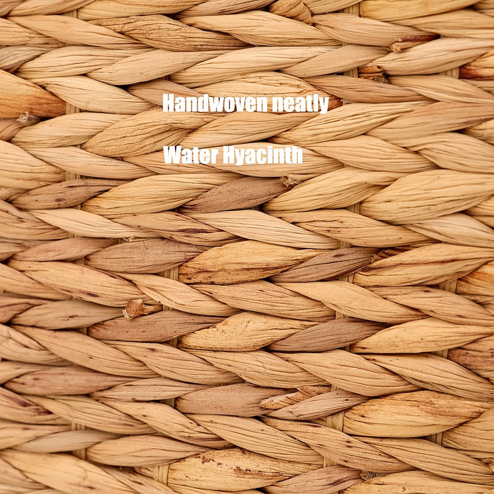 Handwoven Water Hyacinth Cube Storage Basket, Foldable 11 x 11 Inch Organizer for Shelves, Laundry and Everyday Home Clutter with Pack Options