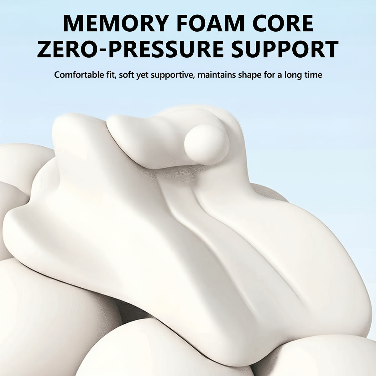 Memory Foam Maternity Body Pillow for Full-Body Lounging, Compressible Pregnancy Support Cushion for Bed or Sofa, Portable Gift for Expecting Moms
