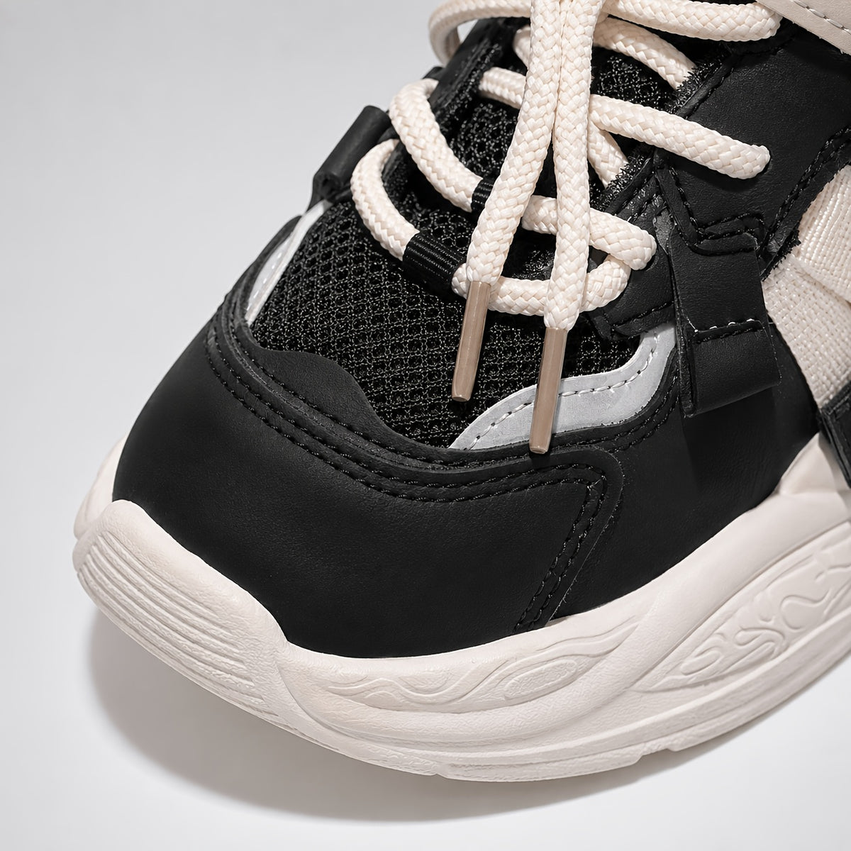 Toddler Geometric Sneakers with Breathable PU Upper, PVC Sole and Lace-Up plus Hook-and-Loop Closure, All-Season Casual Running Shoes for Ages 1-6