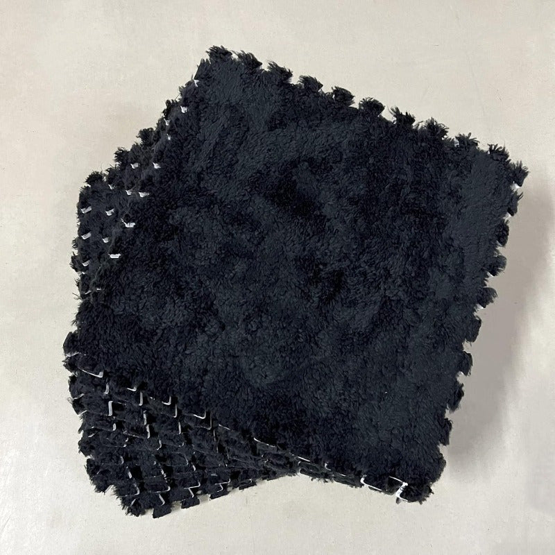 Interlocking Baby Play Mat Tiles, 20-Piece Soft Suede-Style Foam Floor Set with Anti-Skid Surface for Crawling, Playrooms and Nursery Floors