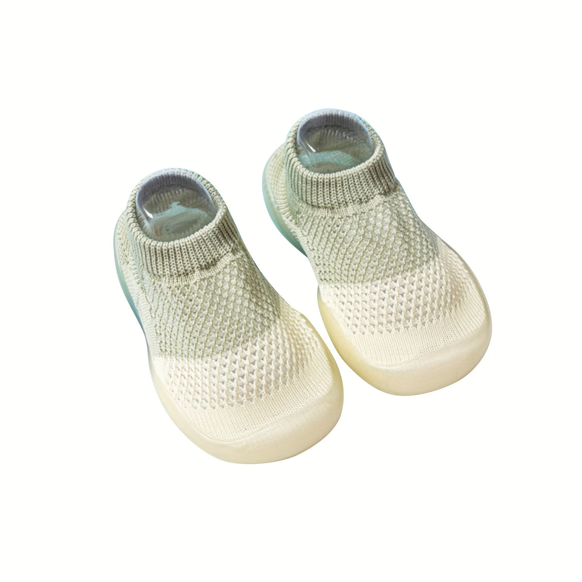 Non-Slip Infant Slippers for Toddlers - Soft Elastic Indoor Shoes with Secure Straps, Unisex Design for Boys & Girls 6 Months to 3 Years, Machine Washable