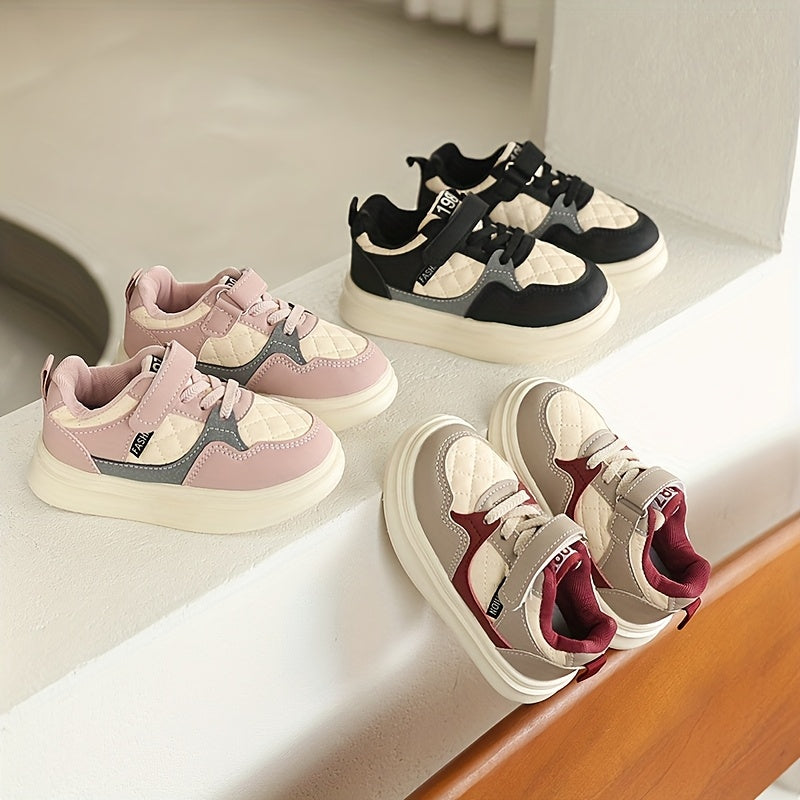 Kids Casual Sneakers with Round Toe and Low-Top Design, Cartoon and Bow-Detail Sport-Style Shoes for Toddler and Little Kid Spring Outfits