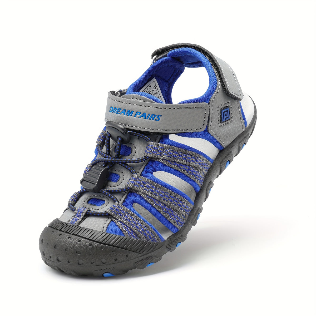 Kids Bungee Lace Sport Sandals for Boys and Girls | Hook-and-Loop Strap Summer Outdoor Shoes for Beach Days, Walks and Everyday Play
