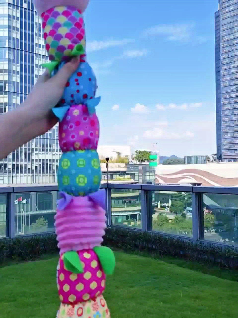 Musical Caterpillar Baby Toy, Plush Sensory Animal with Crinkle Sounds, Rattle and Colorful Textured Segments for Supervised Tummy Time Play