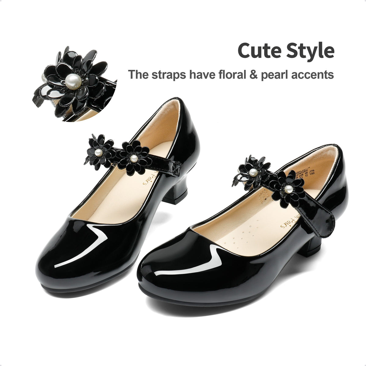 Rhinestone Ballet Flats for Girls, Mary Jane Dress Shoes with a Shimmering Look, Round-Toe Slip-On Party Shoes for Toddlers and Big Kids, Weddings