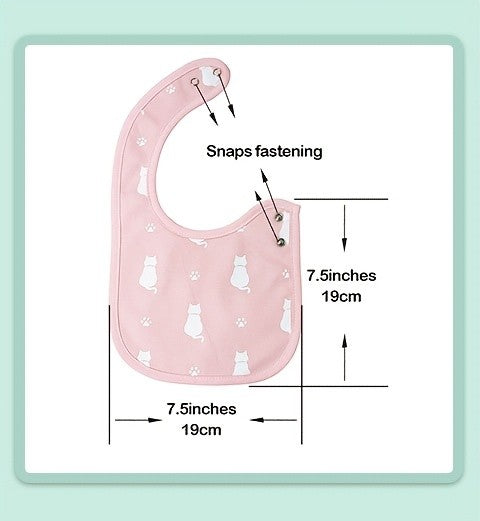 12-Pack Adjustable-Snap Baby Bibs for Feeding, Teething and Drool, Absorbent Bib Set for Boys and Girls, Everyday Infant Care