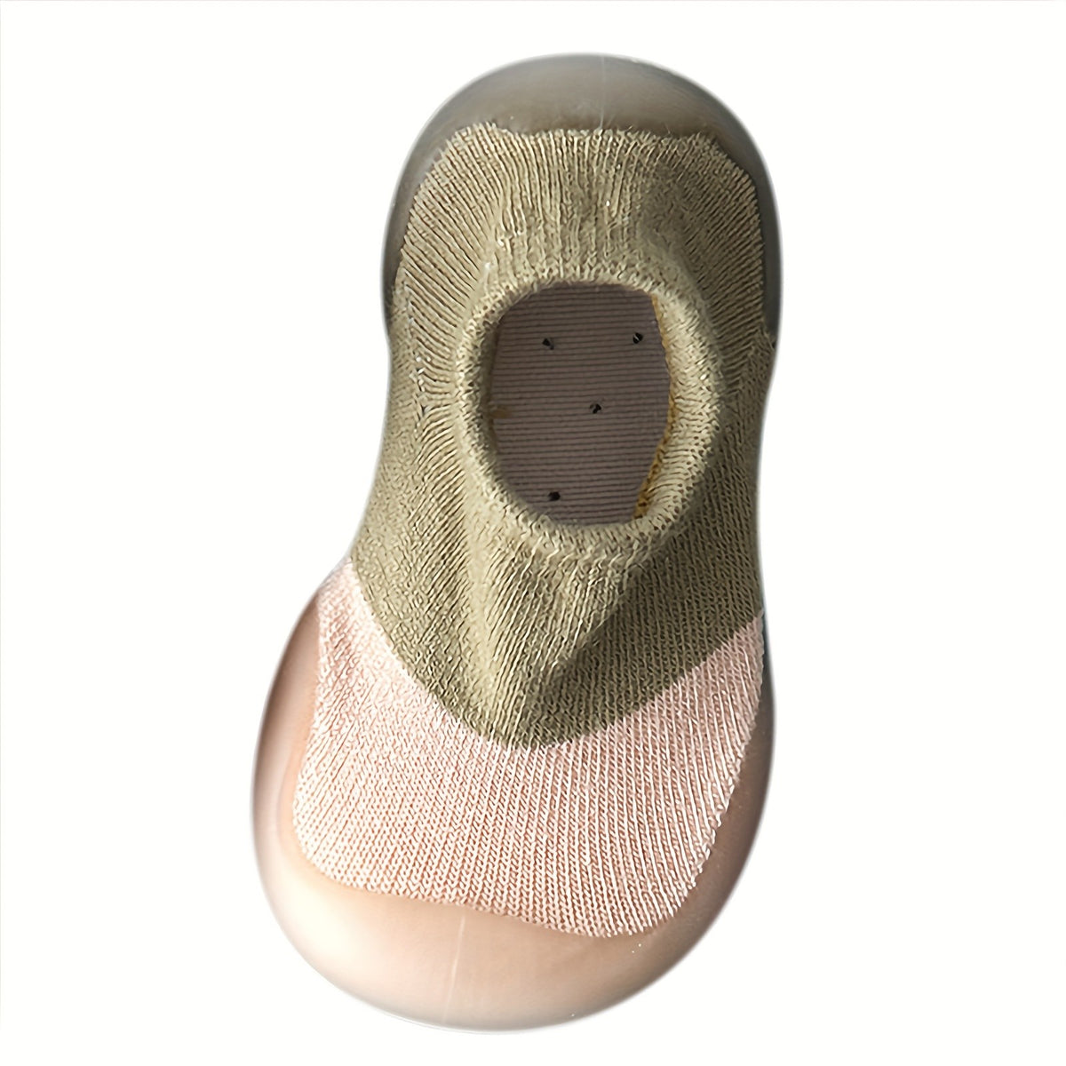 Baby Sock Shoes with Soft Rubber Soles, Slip-On Knit Infant Walking Shoes and Non-Slip Floor Slippers for Boys and Girls in Pink, Orange or Yellow