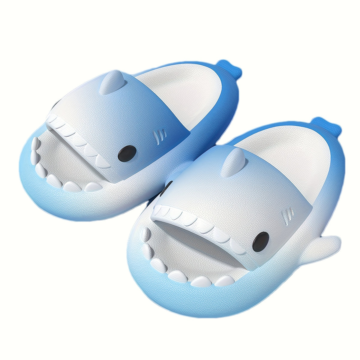 Girls Shark Slide Sandals with Gradient Colors | Lightweight EVA Summer Slippers for Poolside, Beach Days and Outdoor Play for Kids