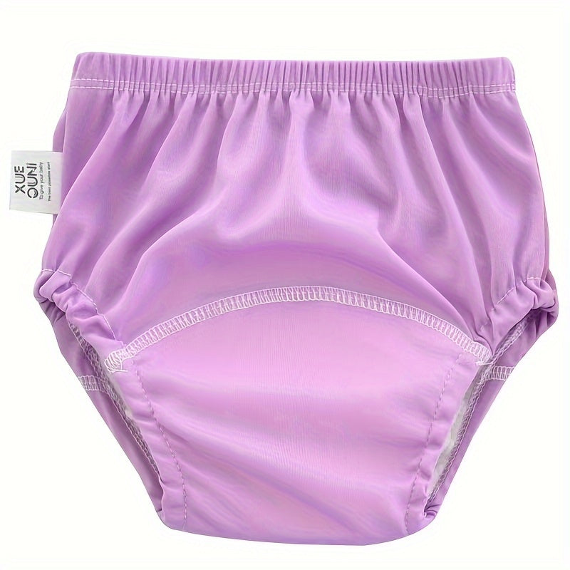 Solid Color Reusable Potty Training Underwear 6-Pack, Washable Breathable Toddler Learning Pants in Blue or Pink Mixes, Sizes 100 and 110