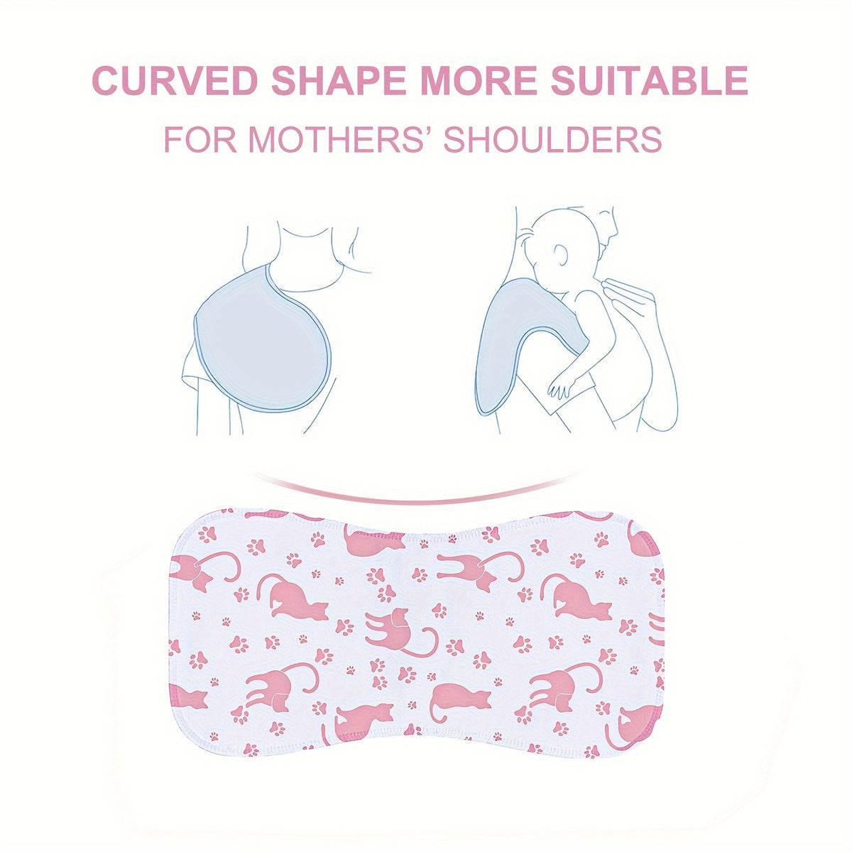 Baby Burp Cloths 10-Piece Set with Printed Style Options, Newborn Spit-Up Cloths and Washcloths for Boys and Girls, Everyday Feeding Essentials