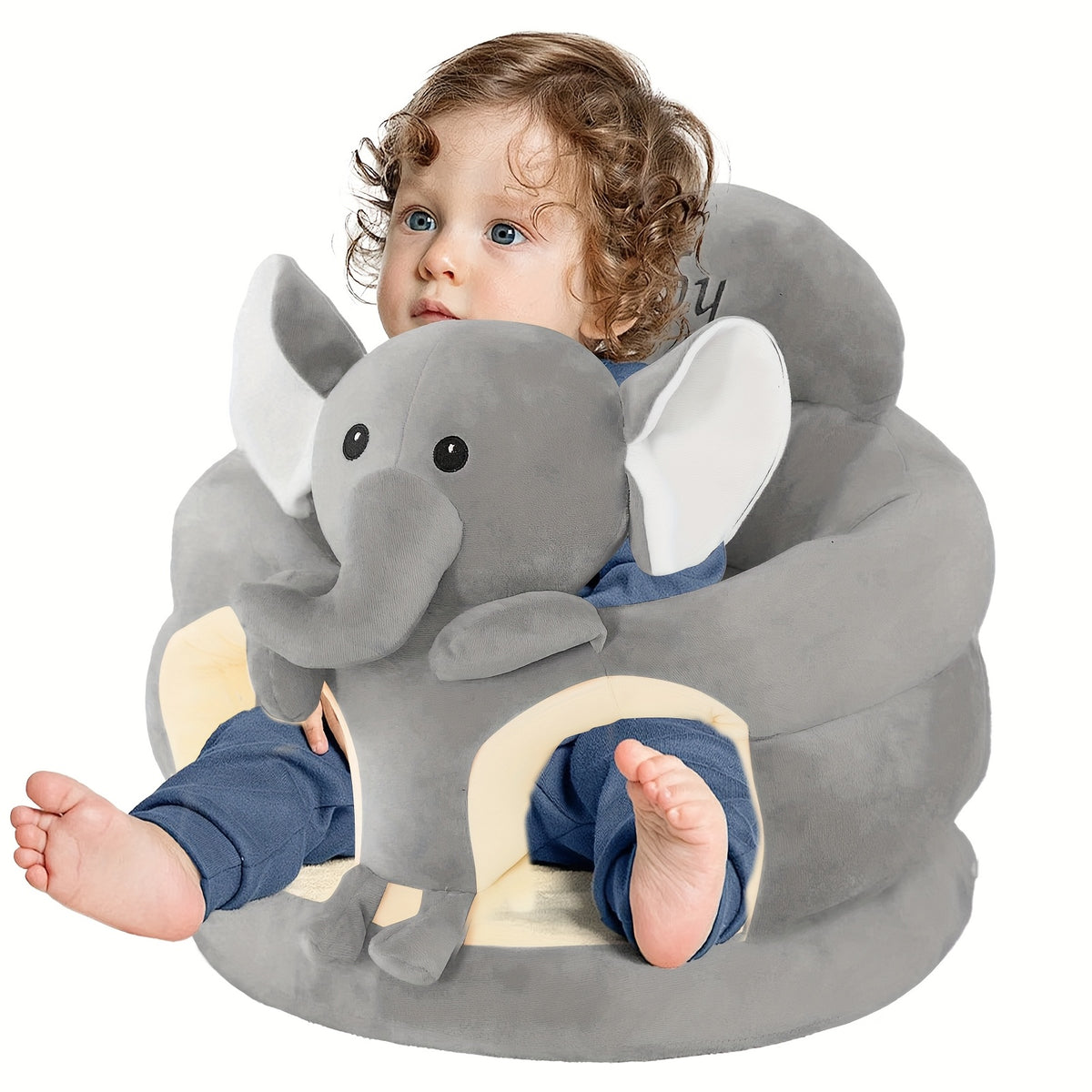 Baby Sofa Support Seat for Sitting Up, Plush Sit Me Up Floor Chair for Infants 0-12 Months, Padded Baby Seat for Posture and Muscle Development, Cozy Infant Lounger Chair