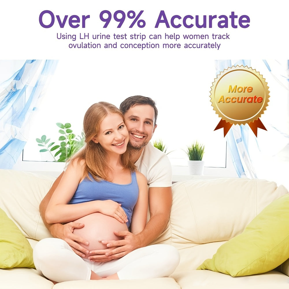 LH Ovulation Test Strips for Women, At-Home Fertility Tracking Kit with 5 mm Test Strips, Choose 60-Strip Set or 50-Strip Set with Urine Cup