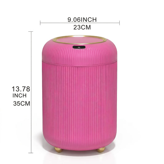 Automatic Touchless Trash Can with Sensor-Opening Lid and Odor-Containing Seal, Compact Waste Bin for Bathroom, Bedroom or Home Office